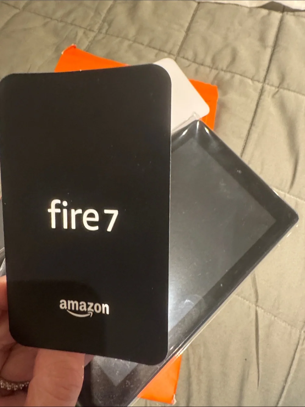 Amazon brand new Fire 7 Tablet with Black Accessories